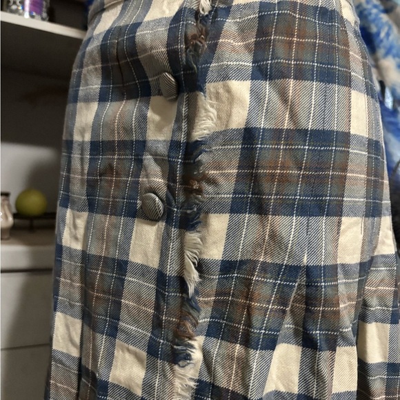 Surrey Classic Vintage Wool midi wrap plaid skirt medium - Picture 6 of 13